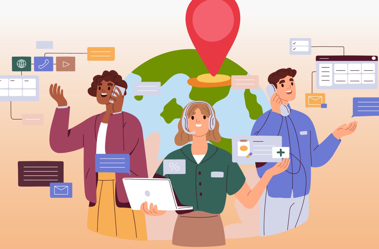 виды воронок для сектора услуг